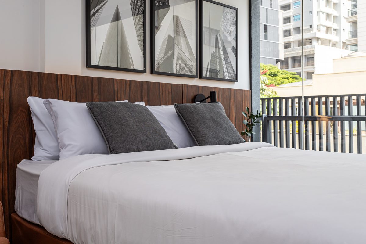 Apartamento Viva — sala e espaço de trabalho